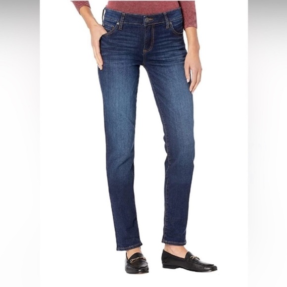 Kut From The Kloth Catherine Mid Rise Boyfriend Jeans (Abelia Wash) Size 8 - Picture 2 of 7